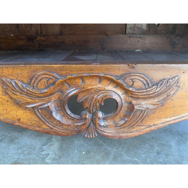 18th Century French Provincial Buffet, Solid Walnut, Louis XV Style For Sale - Image 16 of 18