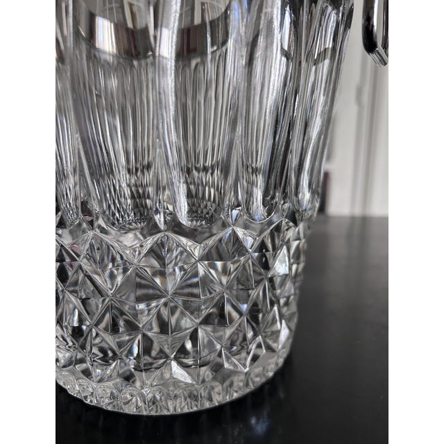 Crystal and Silver-Plated Metal Buckets, 1970s, Set of 2 For Sale - Image 10 of 11