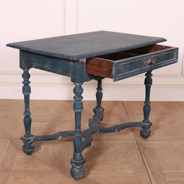 Wood English Painted Lamp Table For Sale - Image 7 of 10