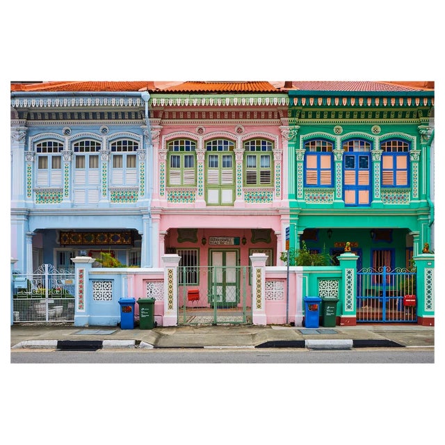 Tuul & Bruno Morandi, Singapore, Peranakan Houses in Euros District, Photographic Paper For Sale