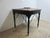Measurements 60 x 32 x 50. Nice shape. Tight and sturdy. Age related wear, scratches. Painted black. Desk was purchased...
