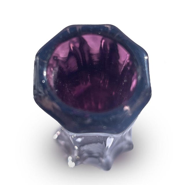 Early 20th Century Early 20th Century Topaz Crystal Vase For Sale - Image 5 of 5