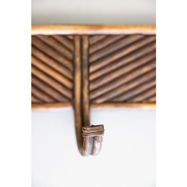Gabriella Crespi Mid-Century Italian Crespi Style Pencil Reed Bamboo Coat Rack For Sale - Image 4 of 7