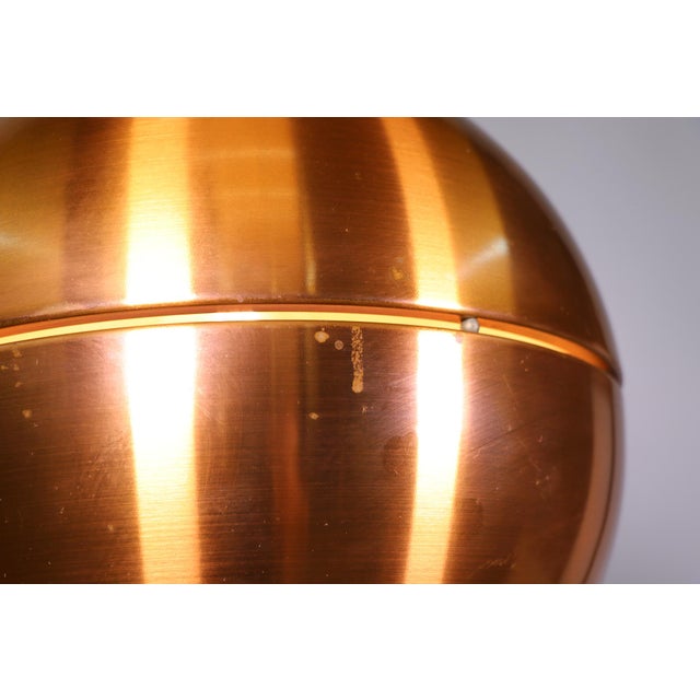 Mid-Century Modern Copper Pendant Lamp For Sale - Image 4 of 5