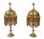 Vintage Brass Table Lamps With Glass Beads - a Pair For Sale
