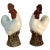 Large 18th Century Chinese Export Porcelain Cockerels or Roosters on Fitted Carved Wood Bases - a Pair For Sale - Image 13 of 13