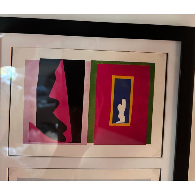Matisse Postcard Prints From the Jazz Series the Heart Wolf and Destiny Matted in Black Frame For Sale In Charleston - Image 6 of 7