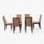 Six Dining Chairs – Elegant Wooden Dining Chairs, Modern, Contemporary, Faux Suede, Comfortable Seating For Sale - Image 12 of 18