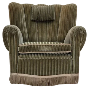 Danish Relax Armchair in Velour, 1950s