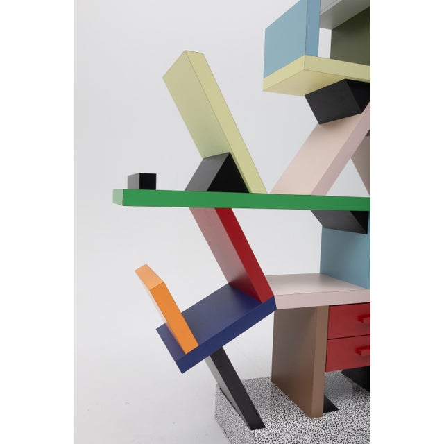 Black Ettore Sottsass Carlton Room Divider for Memphis Milano, 1981 - Original Vintage Example For Sale - Image 8 of 18