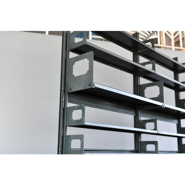 Gold Berlin Hospital Archive Shelving by Strafor Wolf Netter & Jacobi, 1910 For Sale - Image 8 of 17