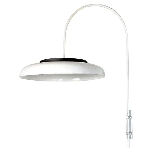 Italian Modern Metal and Acrylic Glass Adjustable Wall Arm Lamp, 1970s For Sale - Image 18 of 18