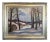Mary Burgess Snowscape Pennsylvania Impressionist Oil Painting on Canvas For Sale