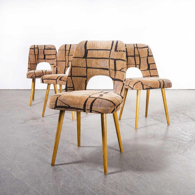 Upholstered Dining Chairs by Oswald Haerdtl, 1960s, Set of 4 For Sale - Image 11 of 11