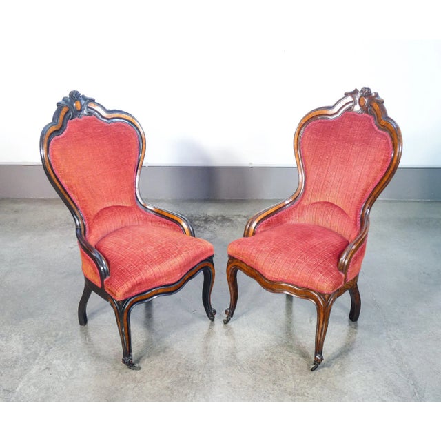 Set of 19th Century Louis Philippe Walnut Armchairs For Sale - Image 12 of 12