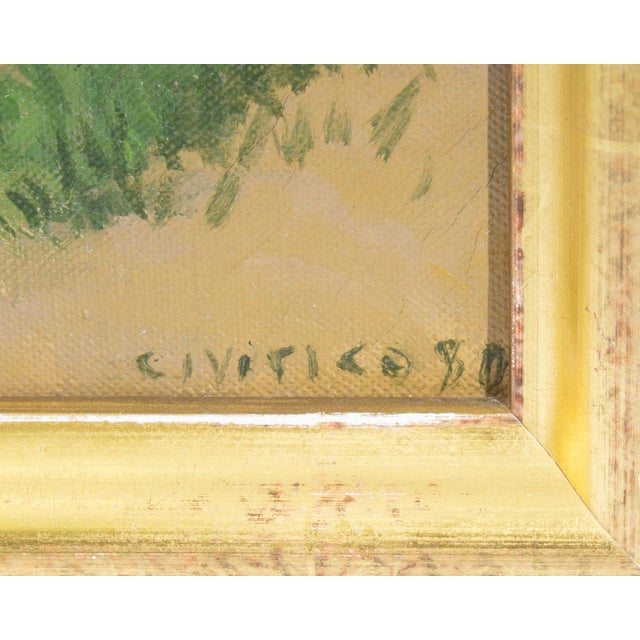 1960 Oil on Canvas Painting Signed by Bruno Civitico For Sale - Image 4 of 10