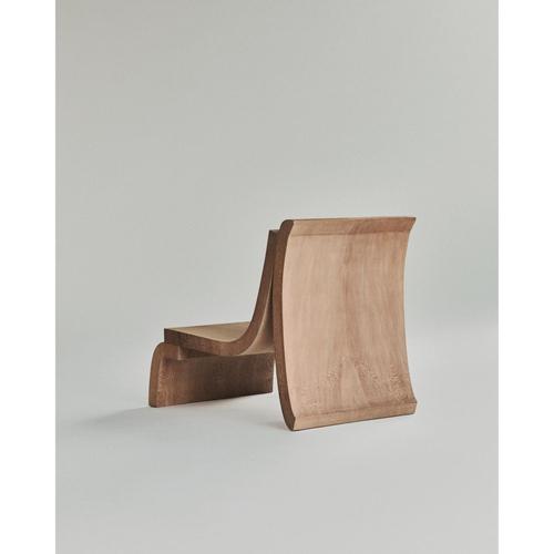 Contemporary Platane Lounge Chair in Plane Tree Wood by Mono Editions For Sale - Image 3 of 6