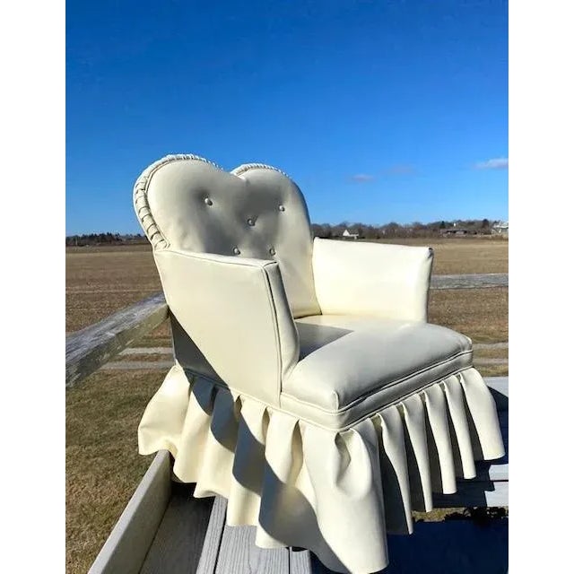 A Boudoir Sweetheart Chair Attributed to LoveShackFancy For Sale - Image 4 of 11