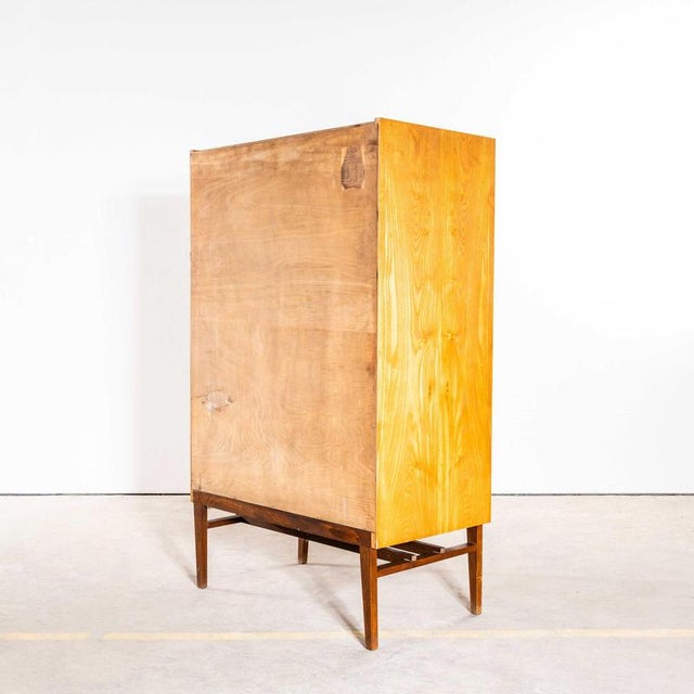 Mid-Century Sapele Shelved Cupboard with Pin Legs, 1960s For Sale - Image 9 of 10