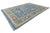 Contemporary Hand-Knot Modern Oushak Style Wool Area Rug in French Blue & Taupe For Sale - Image 11 of 12