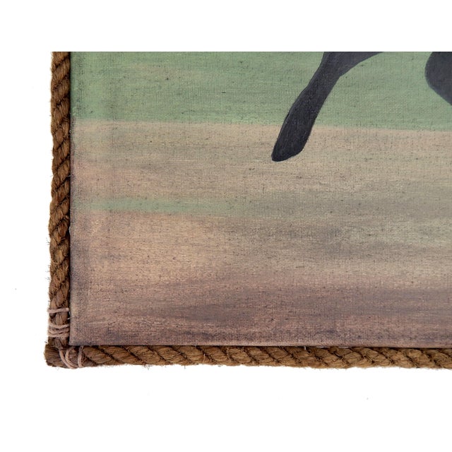 Matt Rix, Naïve Style Galloping Horse, Oil Painting For Sale - Image 4 of 11