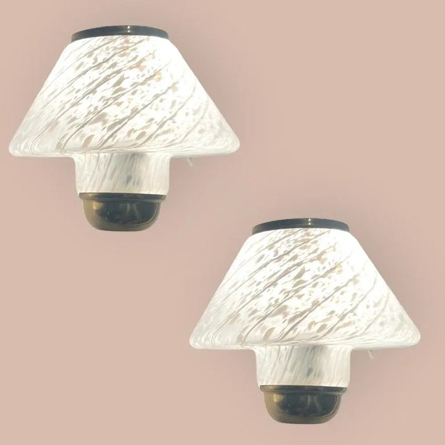 Murano Glass Sconces, 1960s, Set of 2 For Sale - Image 8 of 9