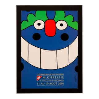 2002 Canadian Festival Postcard, "L'International De Montgolfières De Saint-Jean-Sur-Richelieu" From 2001 Canadian Festival Poster, Vittorio Fiorucci For Sale