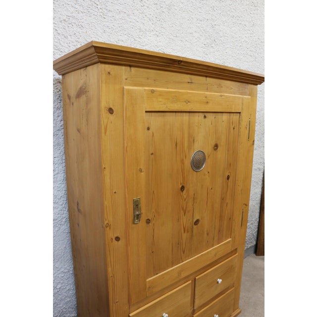Antique Bread Cupboard in Spruce For Sale - Image 6 of 13