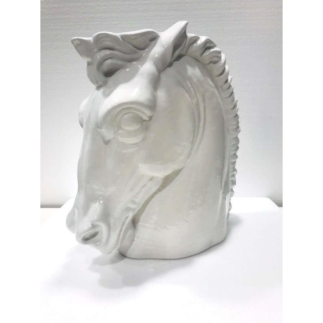 Italian Mid-Century Modern Ceramic Horse Sculpture For Sale - Image 4 of 11