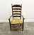 19th Century Handcrafted and Carved Ladder Back Chair, 1840s For Sale - Image 3 of 12