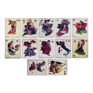 1869 Fun Maps of Europe - Set of 12 For Sale