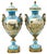 19th Century French Bronze Mounted Porcelain Covered Urns, Robin’s Egg Blue For Sale - Image 11 of 11
