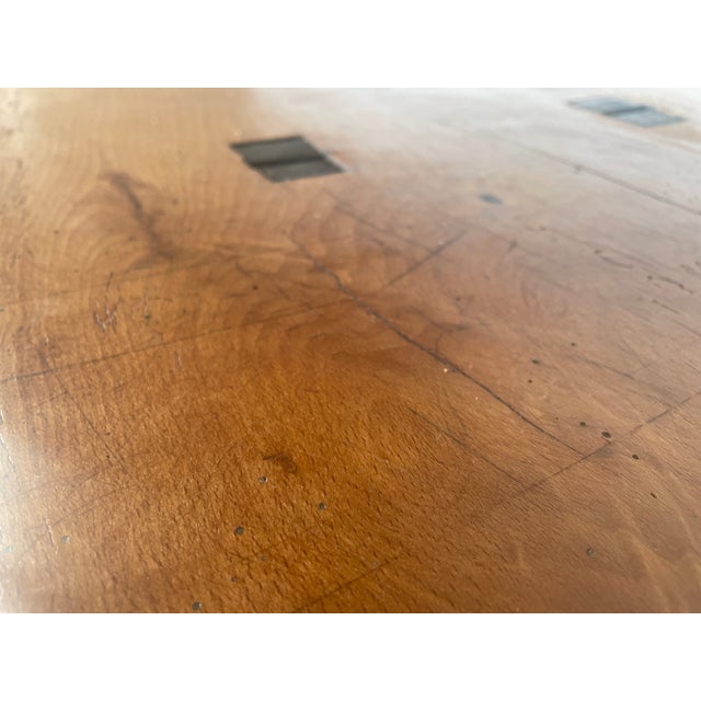 Large Antique Oak Bench For Sale - Image 16 of 18