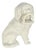 Victorian Staffordshire Miniature Poodle With Basket, England, c.1850–1880 For Sale