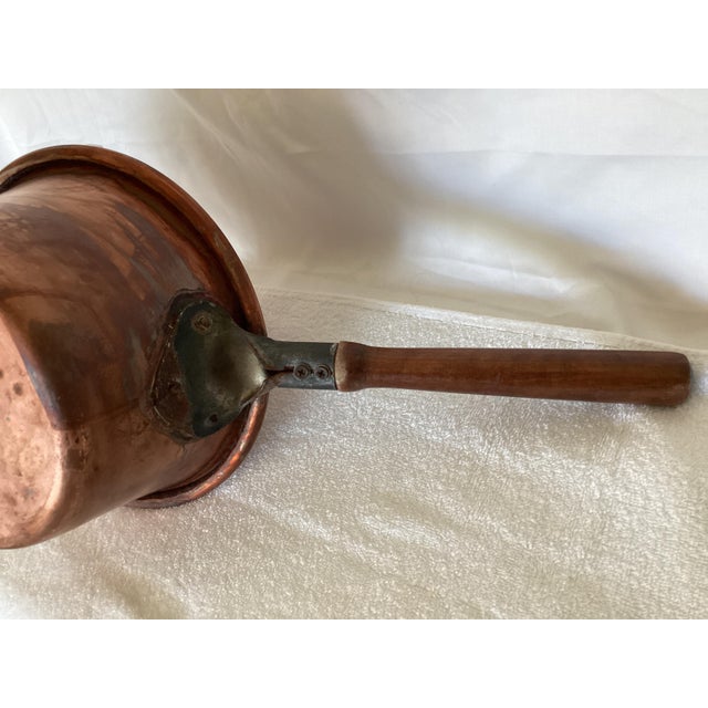 1920s 1920s Handmade Italian Copper Polenta Pot For Sale - Image 5 of 8