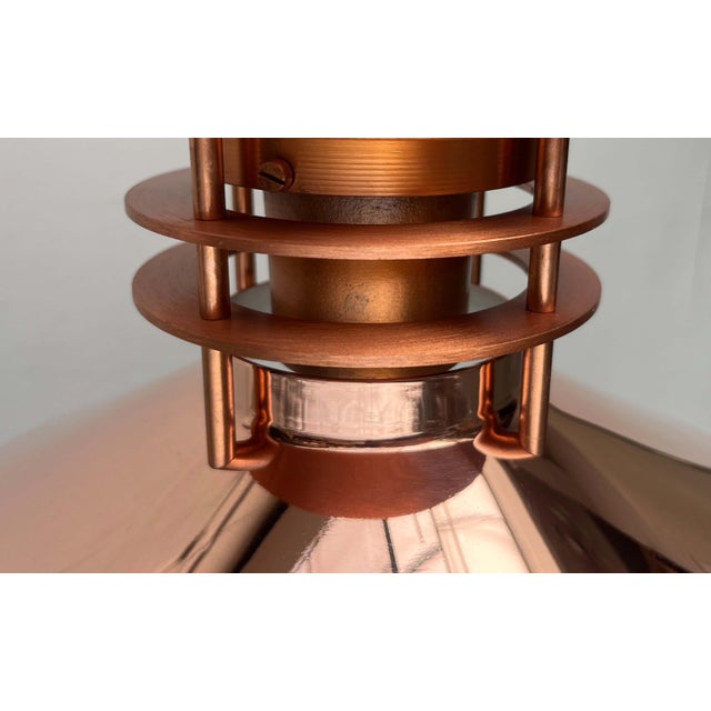 Vintage Danish Copper Nyhavn Pendant Lamp by Alfred Homann and Ole V. Kjær for Louis Poulsen, 1980s For Sale - Image 13 of 18