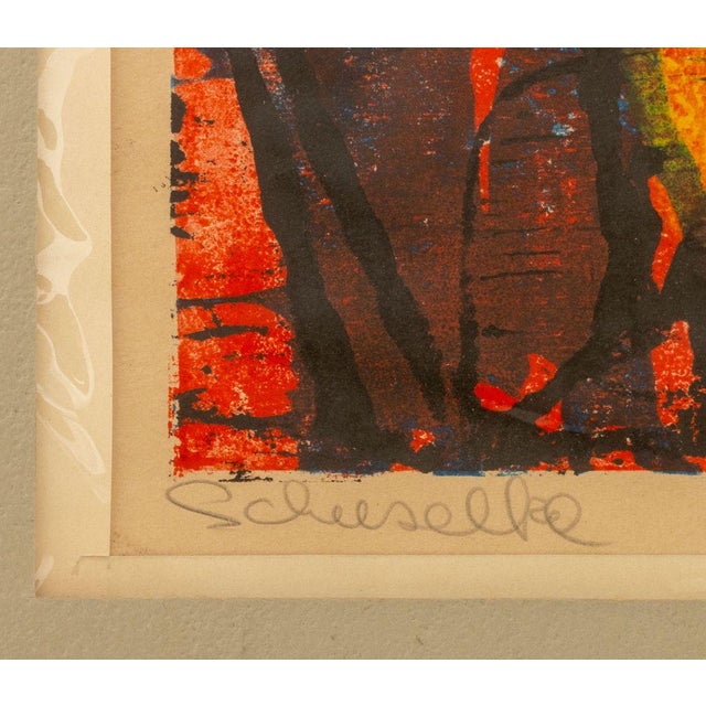 Elfi Schuselka Abstraction Lithographs, 1965, 2 For Sale - Image 10 of 13