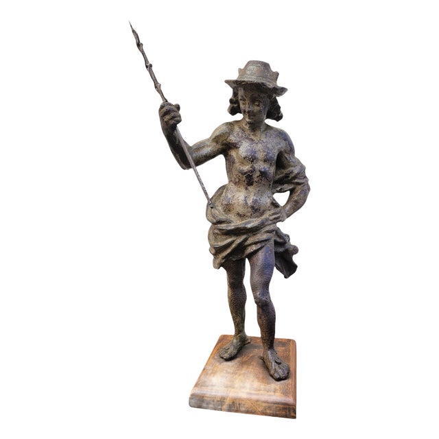 Mercury Statue, 1800s, Iron For Sale