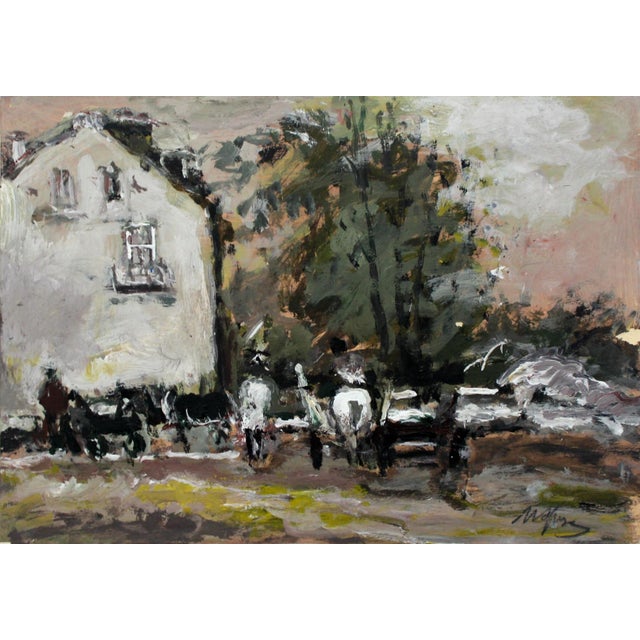 Magdalena Spasowicz, House, Oil & Acrylic on Cardboard For Sale - Image 6 of 6