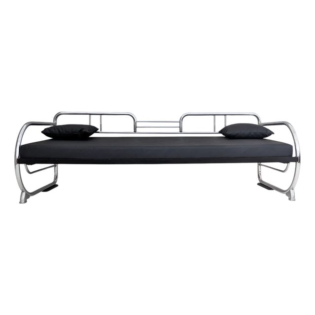 Bauhaus Tubular Steel Sofa by Hynek Gottwald, 1930s For Sale