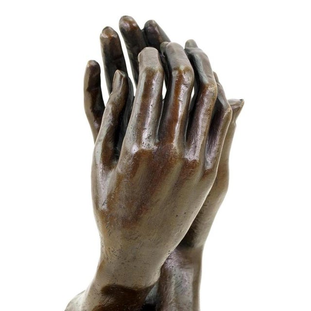 Modern Brown Patinated Sculpture Titled The Cathedral, 20th Century, Bronze For Sale - Image 9 of 10