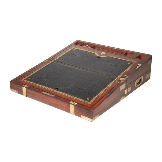 Campaign Victorian Teak and Brass Campaign Bookshelves, Army & Navy Store, "The Portable Library" For Sale - Image 3 of 7