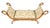 French Empire Style Parcel-Giltwood Recamier. This striking daybed features gracefully scrolling ends terminating in...