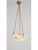 Metal Swedish Modern Alabaster Pendant Light with Rope and Brass Details, 1940s For Sale - Image 7 of 10