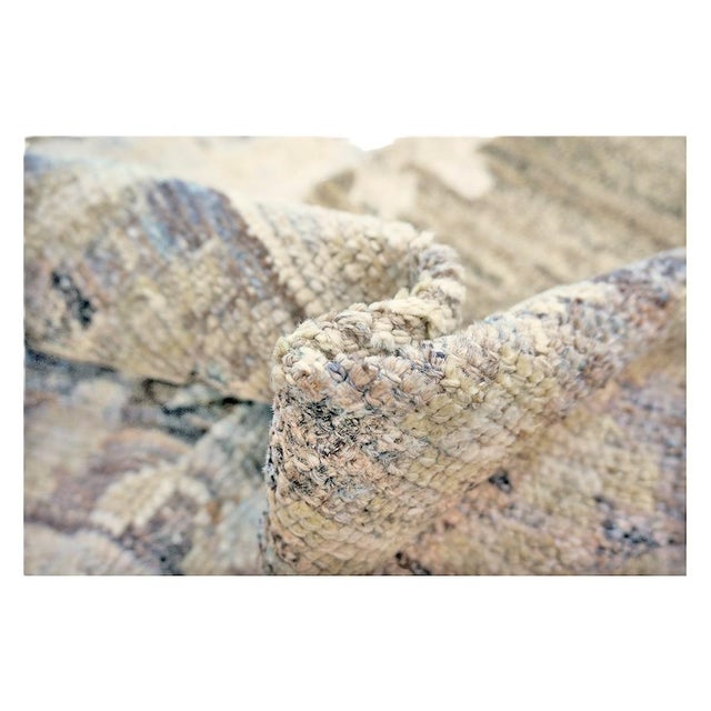 21st Century Turkish Oushak Wool 16x23 Tan, Charcoal, & Ivory Handmade Oversized Area Rug #1144066 For Sale - Image 10 of 10