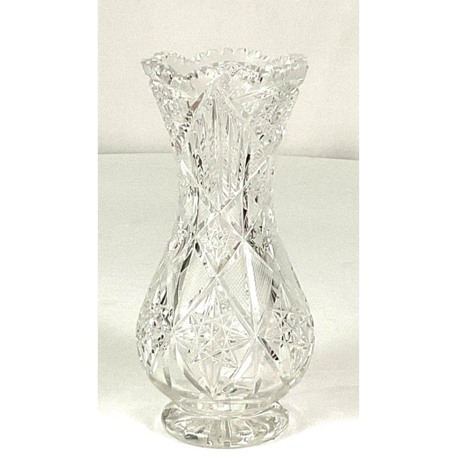 Glass Late 19th Century ABP-superior Cut Glass Vase For Sale - Image 7 of 8