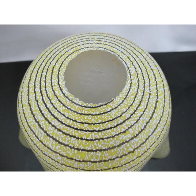 Kosta Boda Sweden Carmen Large Yellow Art Glass Handkerchief Ruffle Bowl Signed For Sale - Image 12 of 12