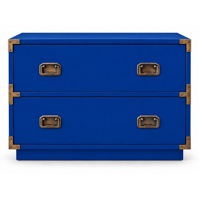 Metal Mid Century Modern Campaign Nightstands - Pair For Sale - Image 7 of 7