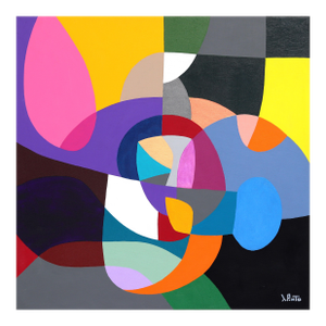 Armocromia - Abstract Colorful Geometric Acrylic Original Artwork by Federico Pinto Schmid