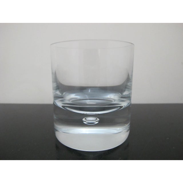 Mid-Century Modern Kosta Boda Clear Pippi Suspended Bubble Cocktail Tumbler Rocks Glass Set of 2 For Sale - Image 3 of 5